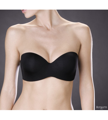 Cup C Bandeau Bra with Removable Straps