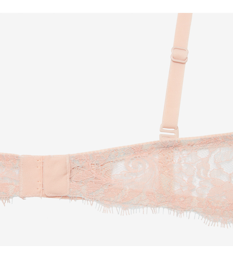 Reggiseno A Fascia Senza Spalline Push Up – Nude, Taglia L, Con Inserti In Gel Antiscivolo, Imbottiture Removibili